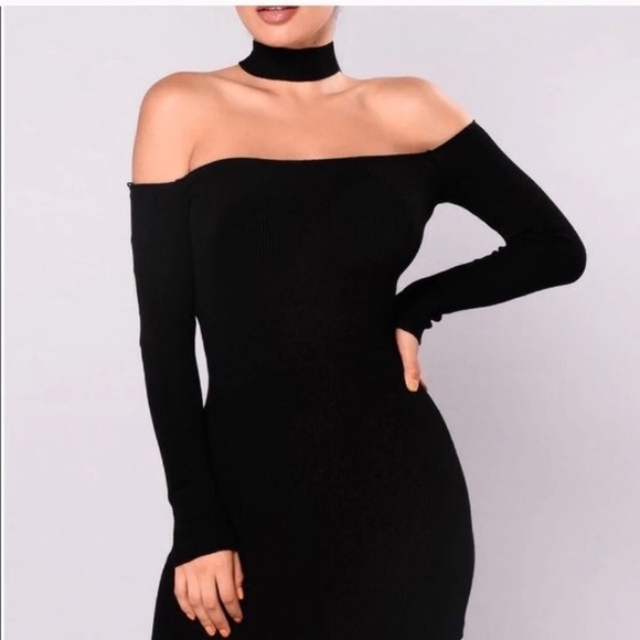 Knit off the shoulder sweater dress Size S 2/$45 - Picture 1 of 8